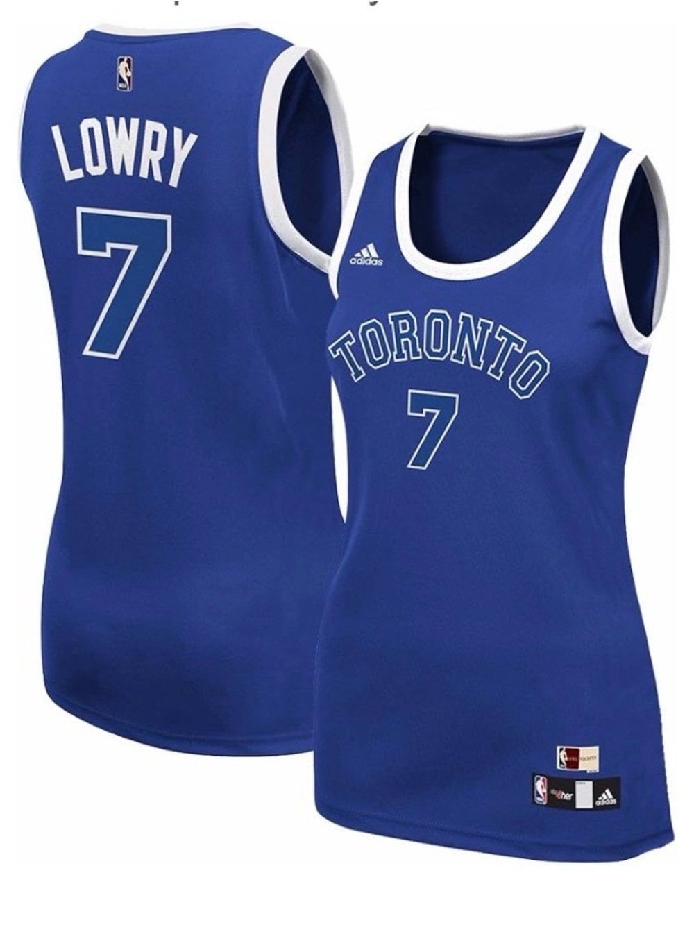 Adidas Toronto Lowry #7 NBA 4her Jersey Tank Size L Raptors Huskies